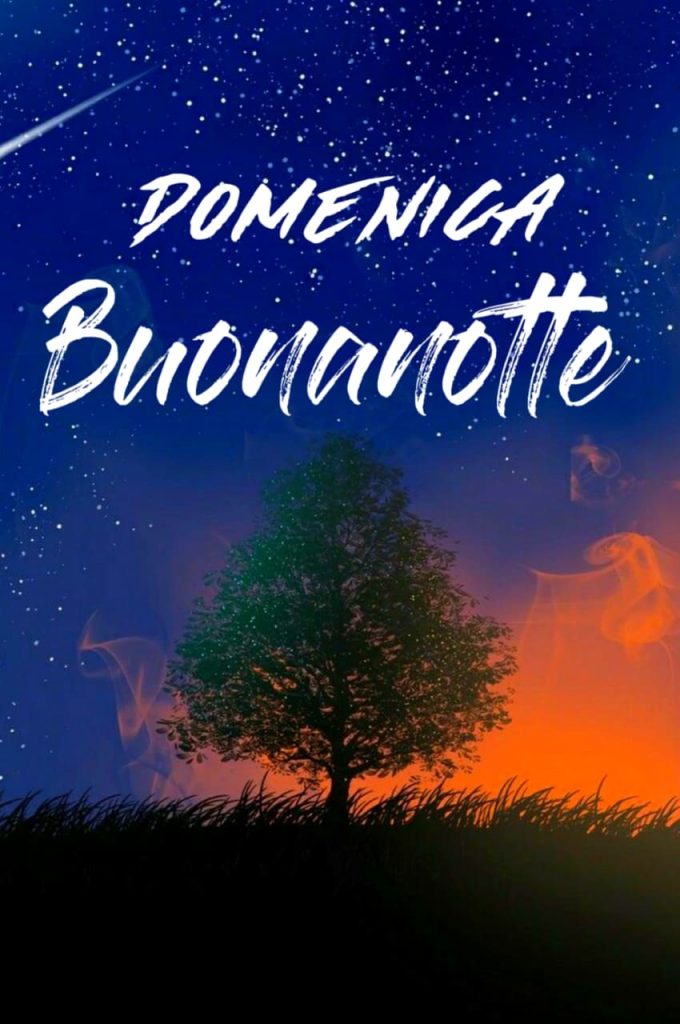 Anche Questa Domenica è Volata Via Buonanotte