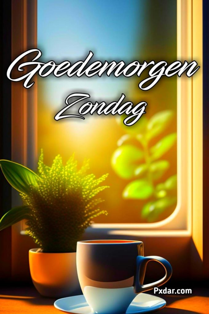 Goedemorgen Fijne Zondag Koffie