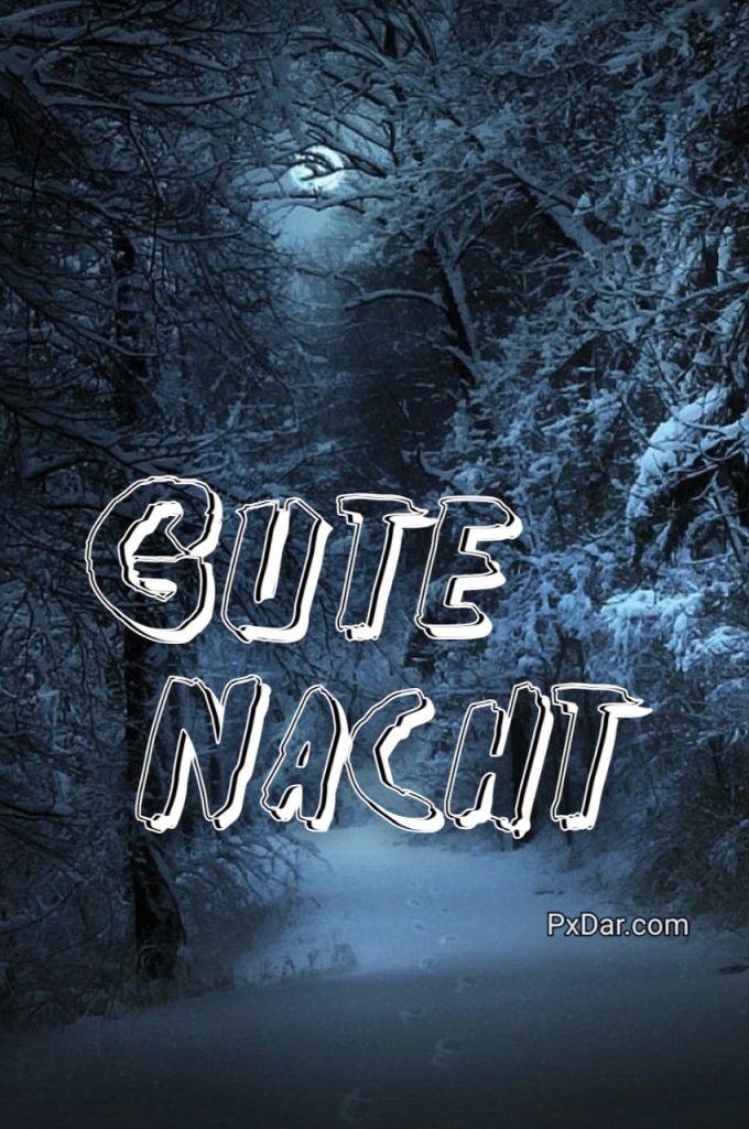 Gute Nacht Abendsimmung Winter