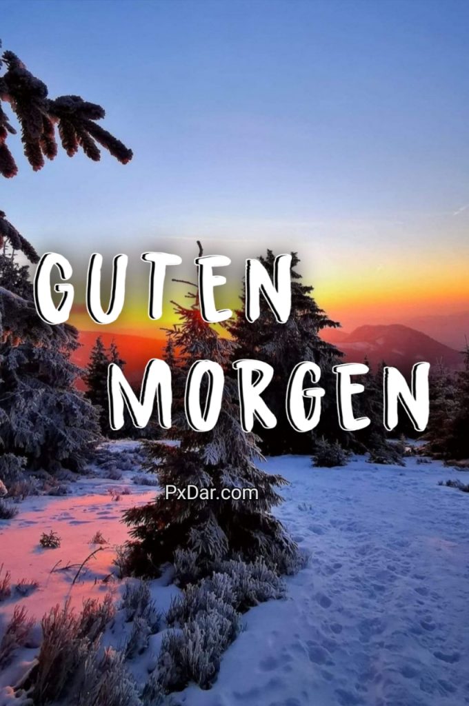 Guten Morgen Freitag Winter