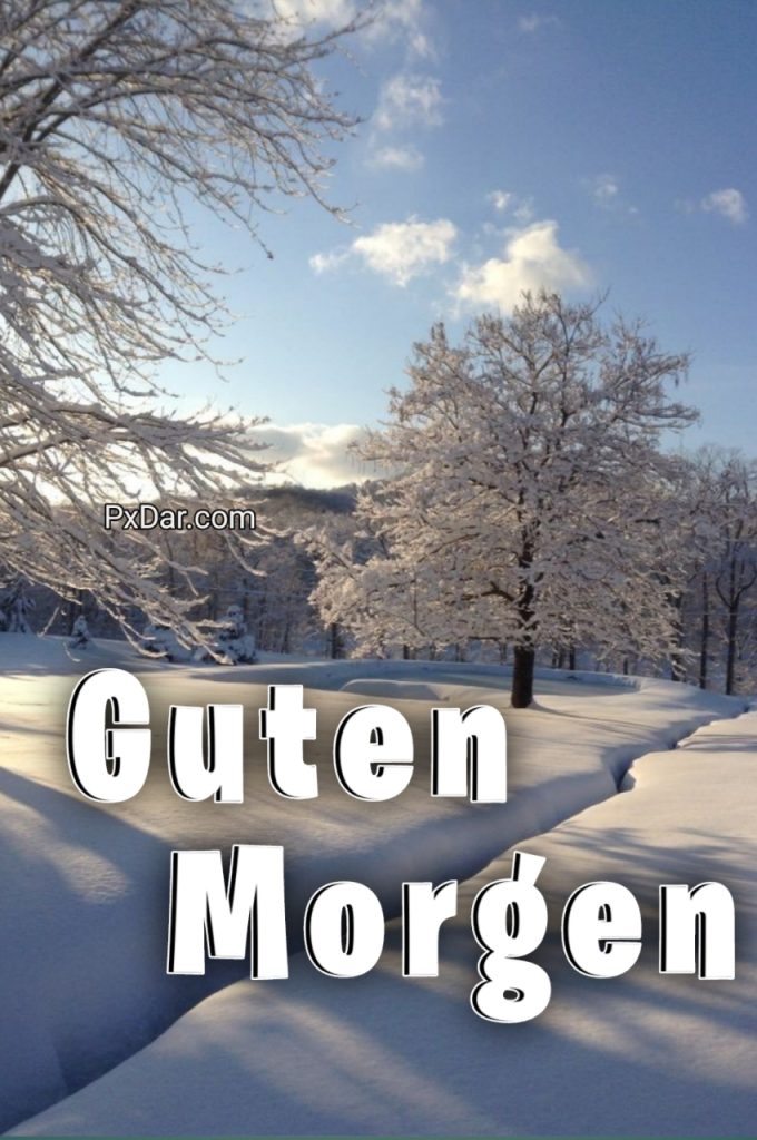 Guten Morgen Grüße Winter