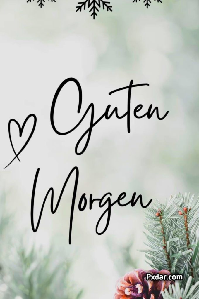 Guten Morgen Montag Winter