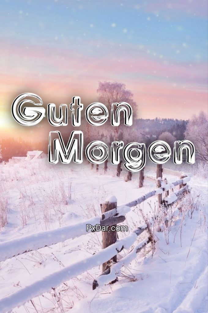 Kalt Guten Morgen Winter