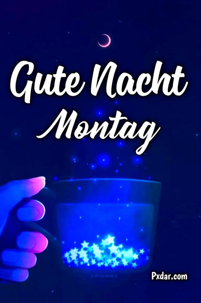 Schönen Montag Abend Später Eine Gute Nacht