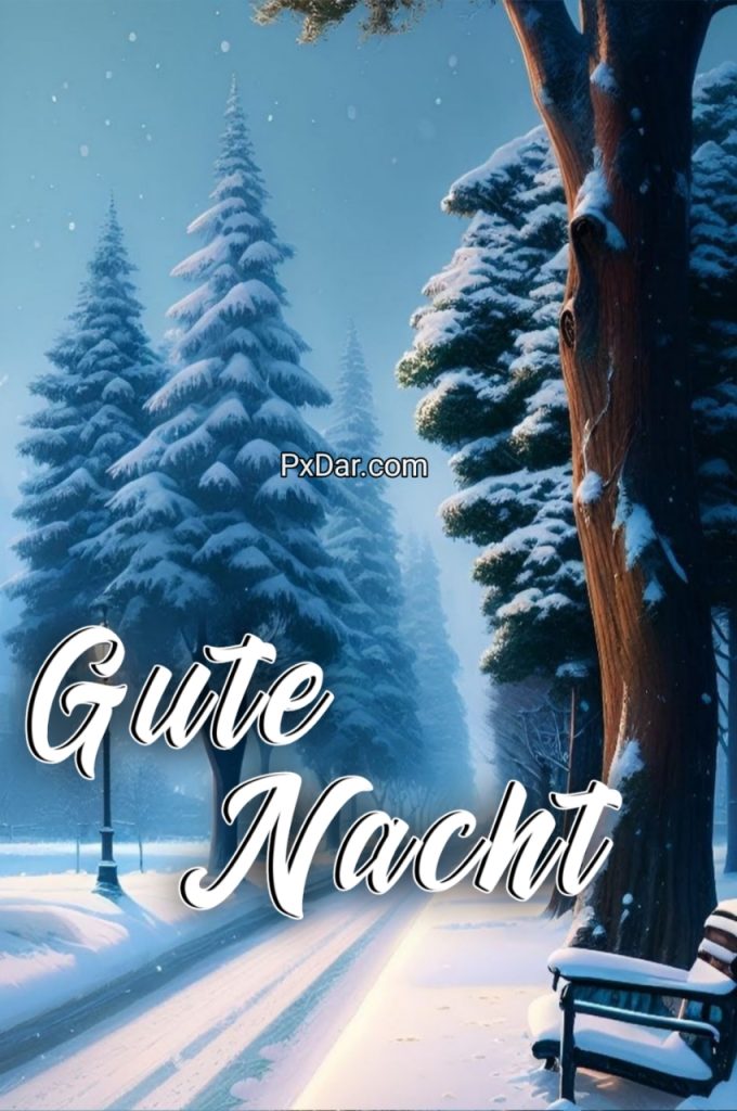 Winterliche Gute Nacht