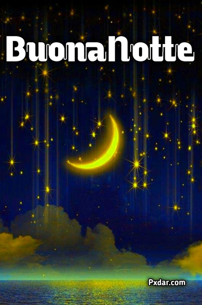 Buonanotte Con Le Stelle E La Luna