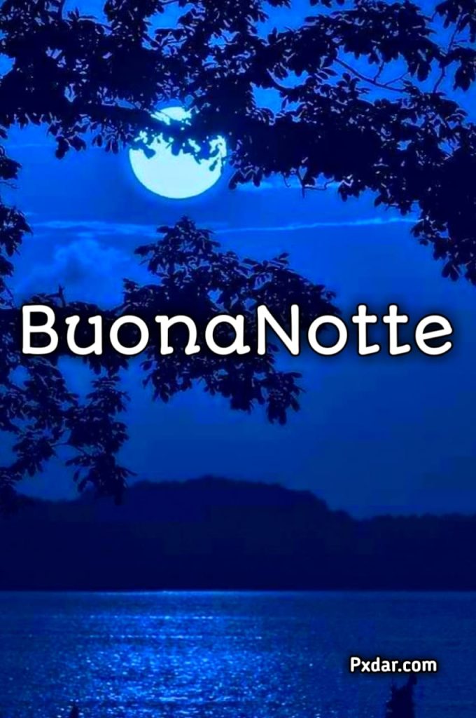 Buonanotte Con Luna E Stelle