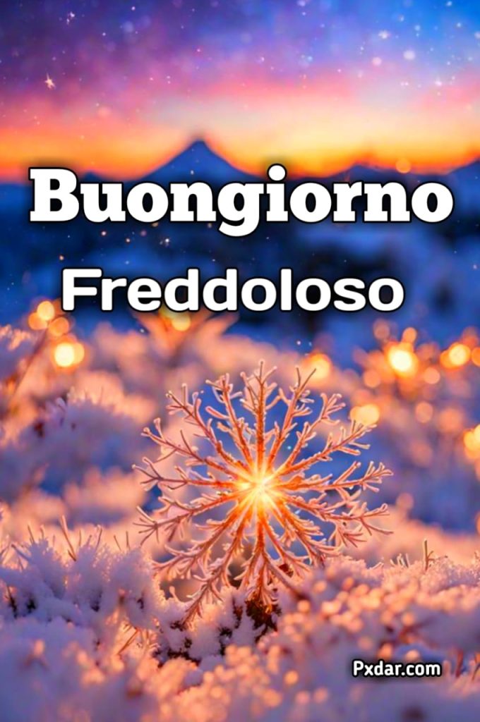 Buongiorno Buon Lunedi Freddoloso