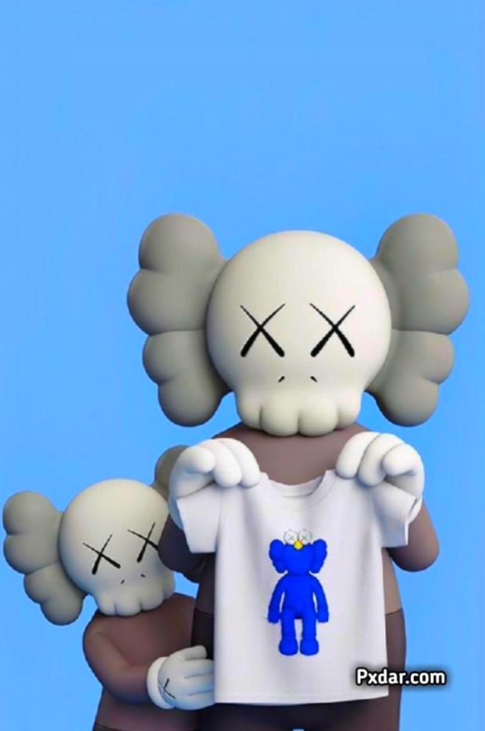 Purple Kaws Wallpaper