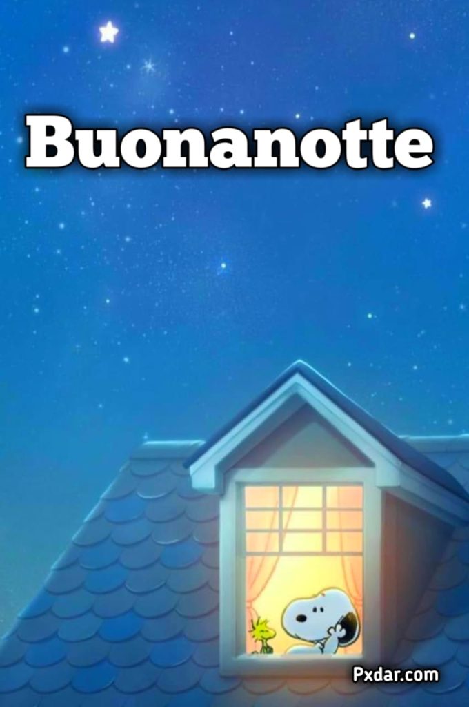 Whatsapp Buonanotte Snoopy