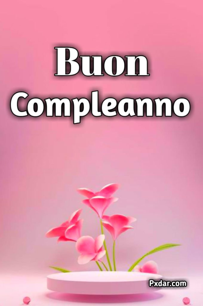 Buon Compleanno Con Fiori Bellissimi Gif