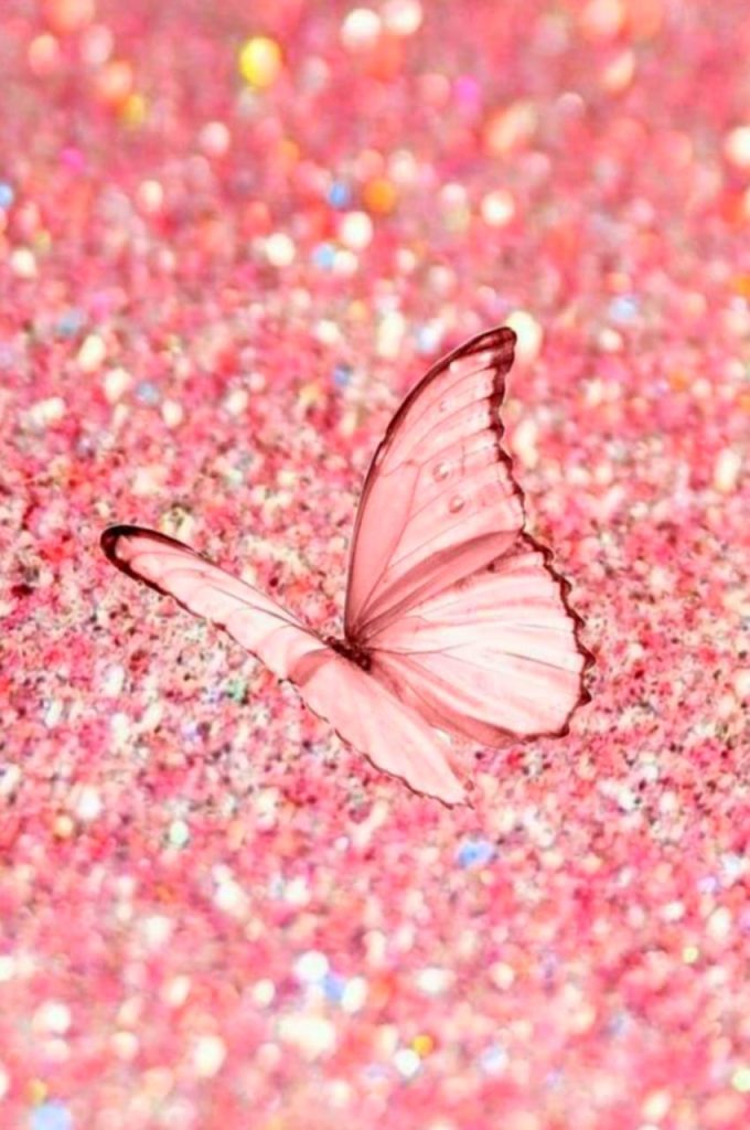 Cute Pink Butterfly Wallpaper