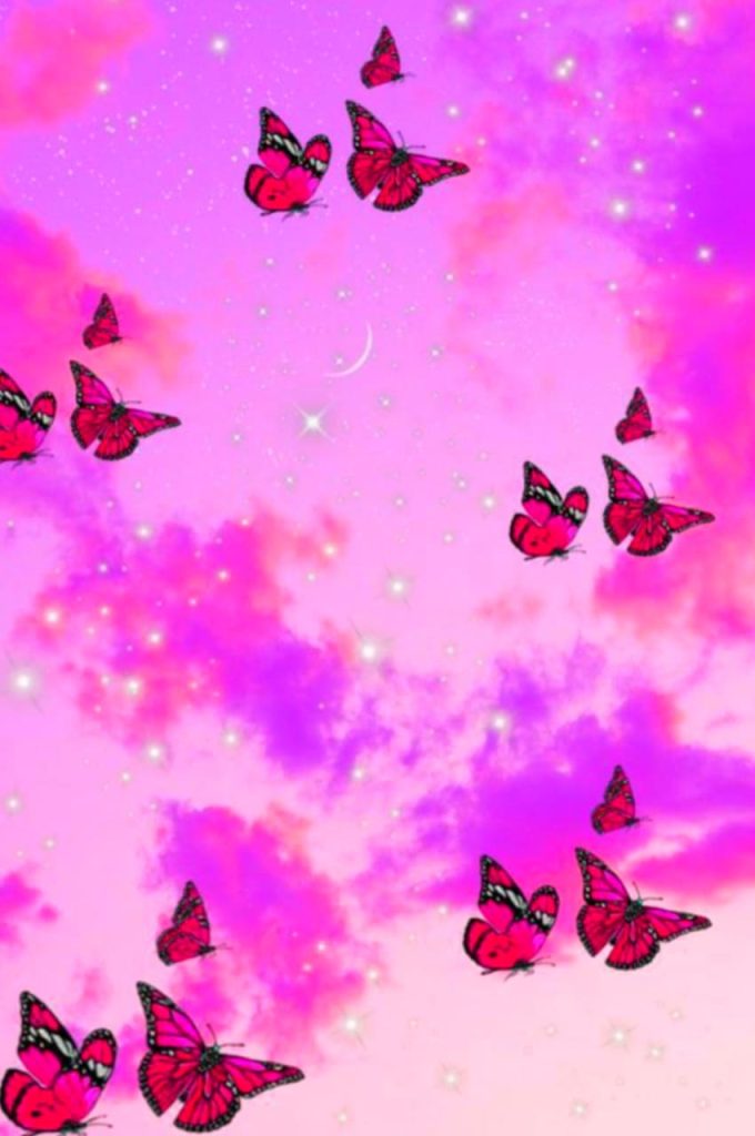 Glitter Butterfly Wallpaper