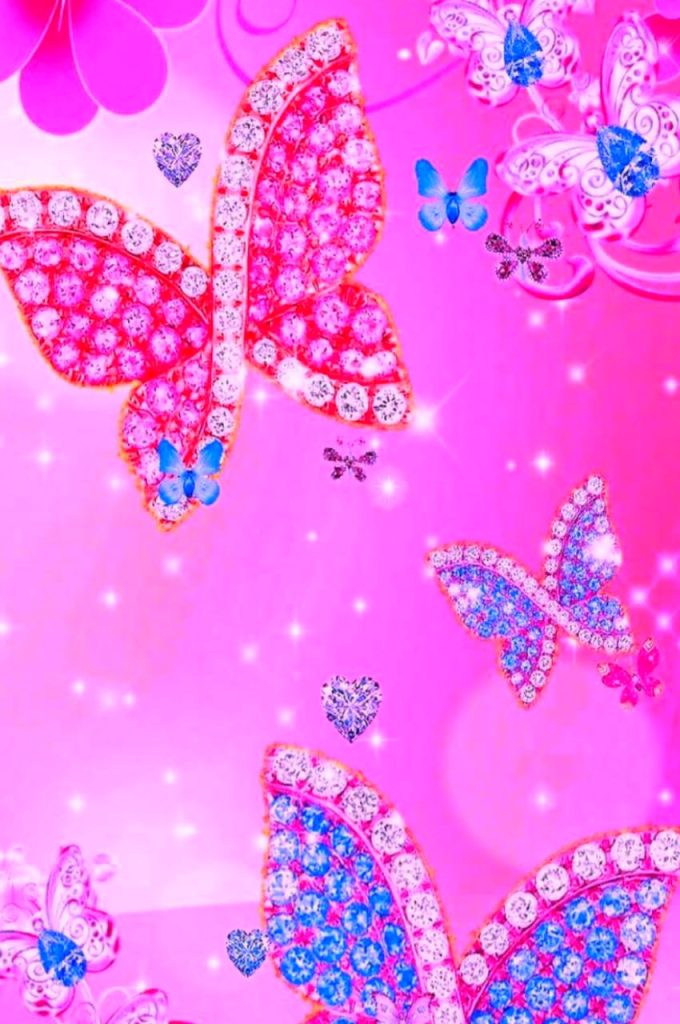 Pink Butterfly Background