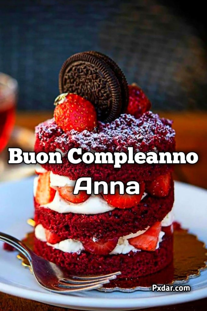 Torta Buon Compleanno Anna