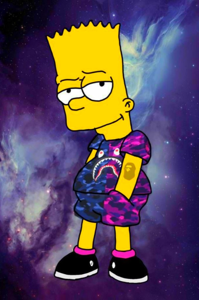 Bart Simpson Drip Wallpaper