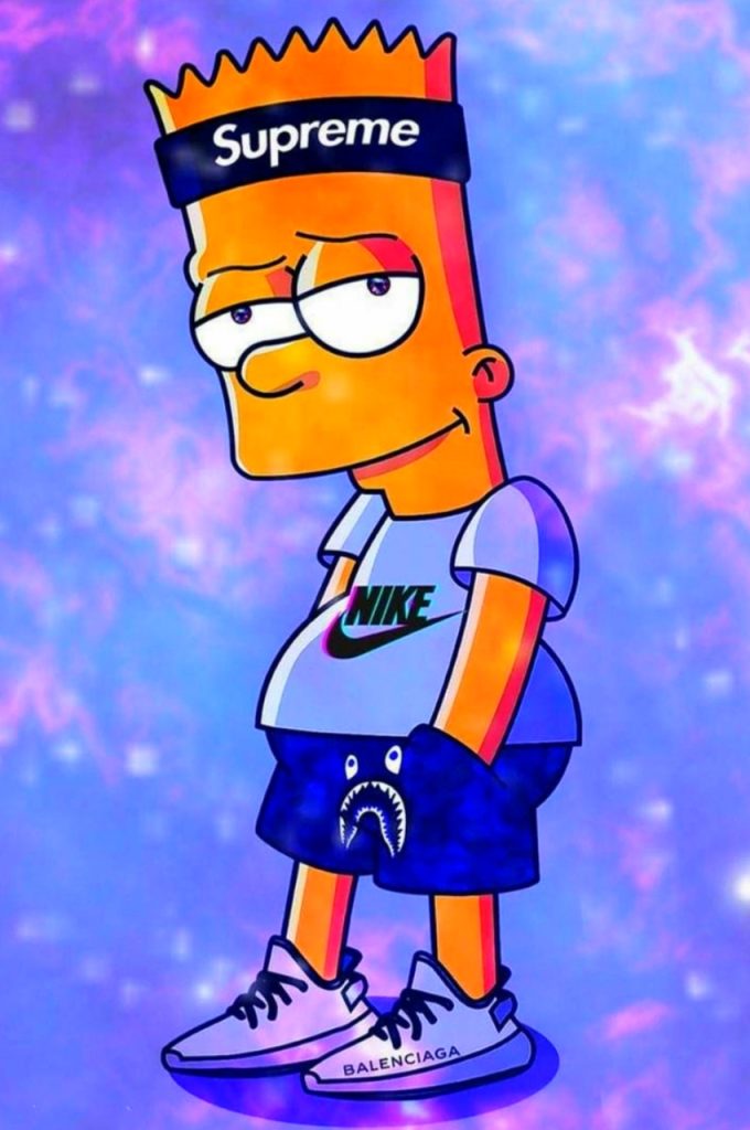 Bart Simpson Wallpaper Drip