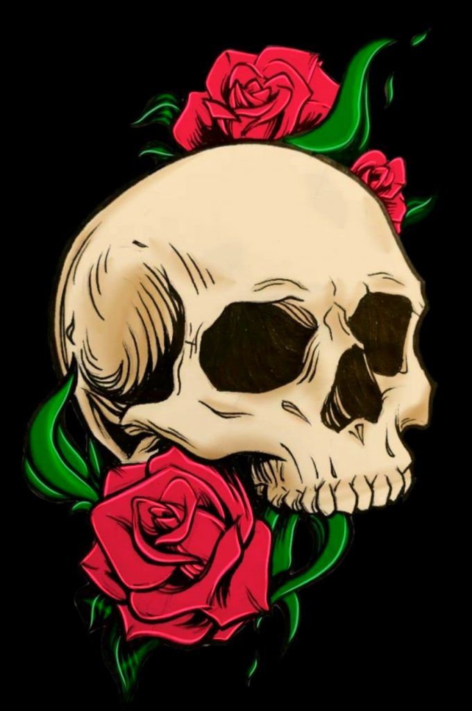 Floral Skull Wallpaper