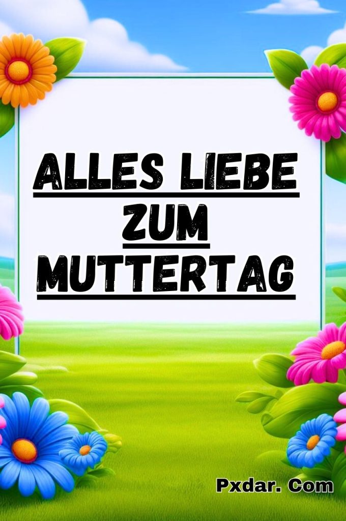 Alles Liebe Zum Muttertag Ausmalbild