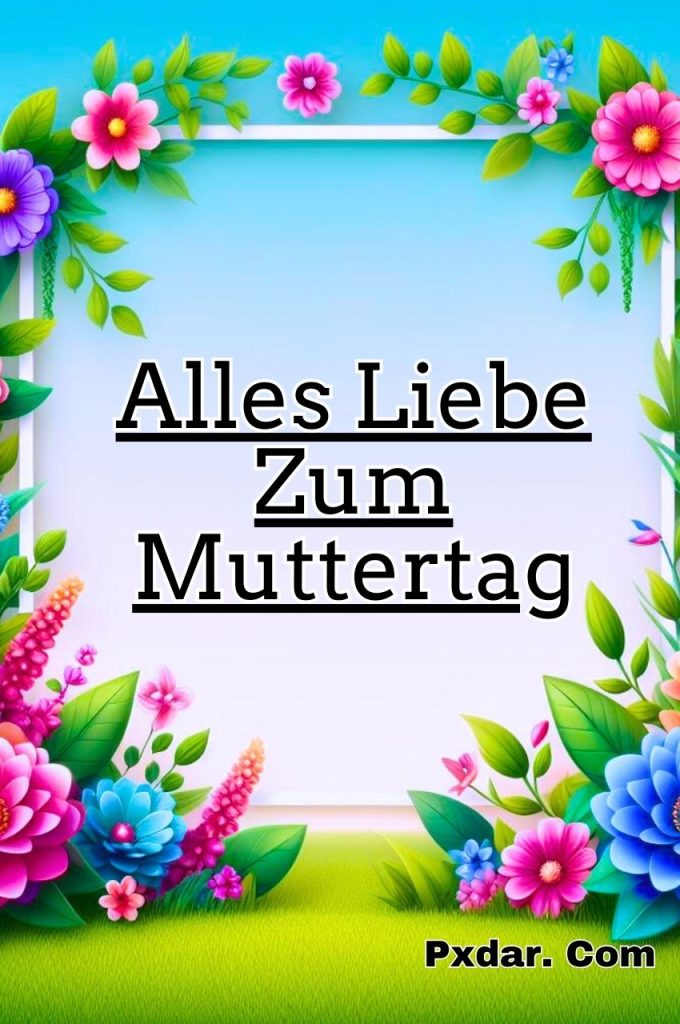 Alles Liebe Zum Muttertag Schriftzug