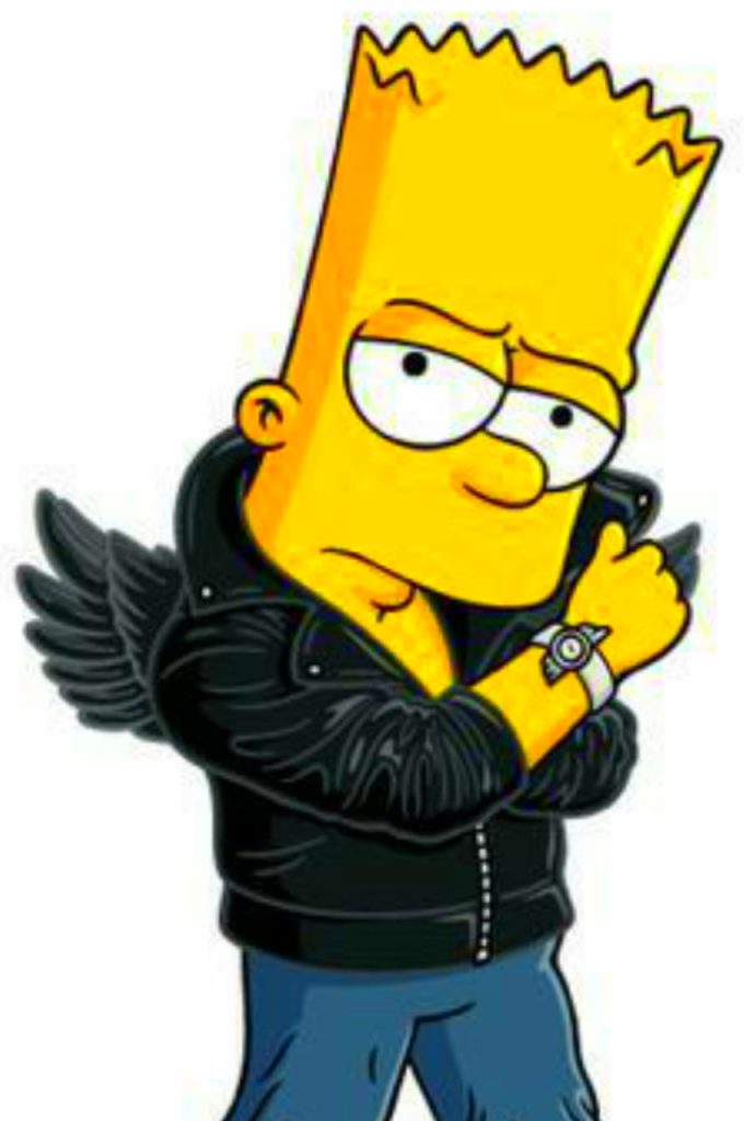 Bart Simpson Wallpaper Drip