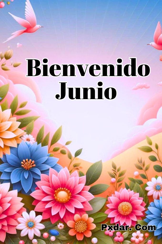 Bienvenido Junio Con Flores