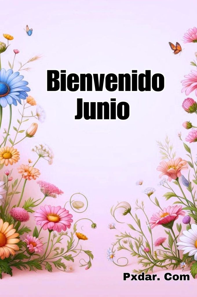 Bienvenido Junio Con Girasoles