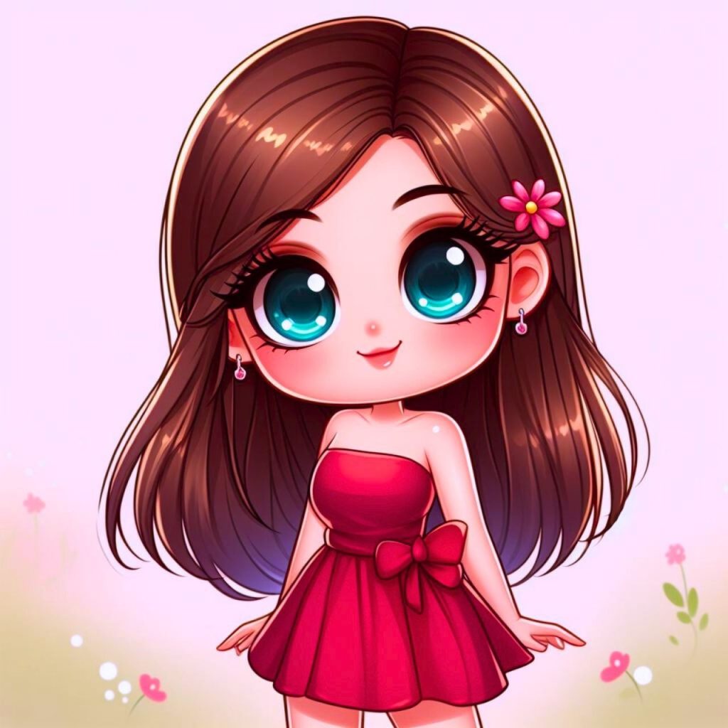 Cute Cartoon Girl Pic Wallpaper