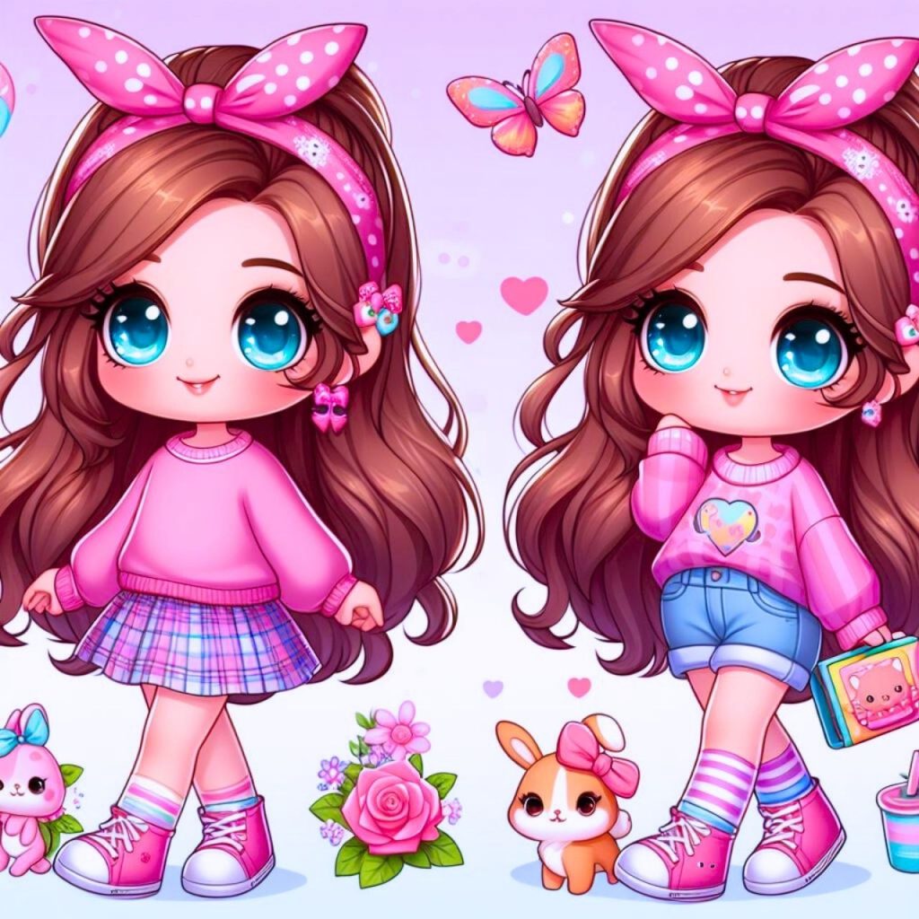 Cute Girl Cartoon Pic, Cartoon Dp Girl