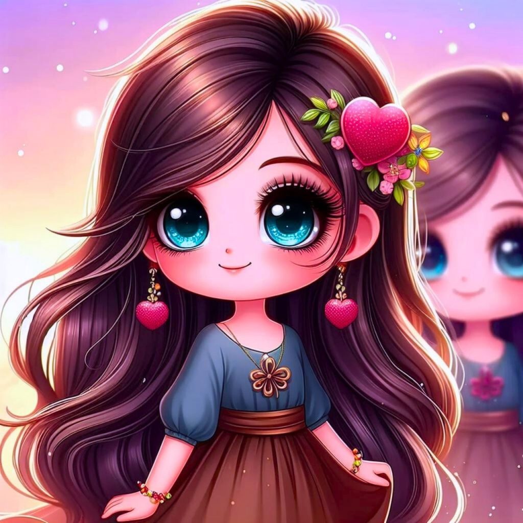 Girls Cartoon Dp, Girl Cartoon Photo