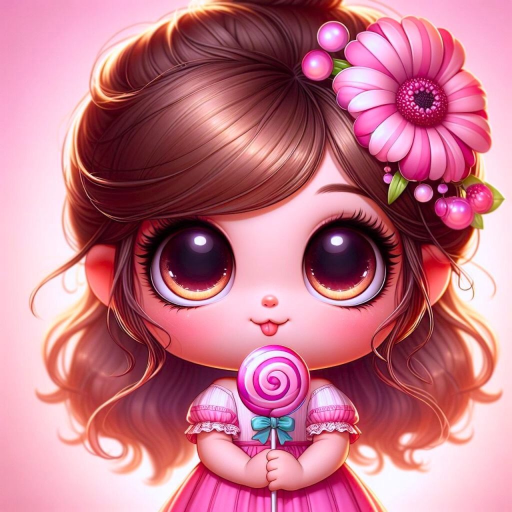 Girls Cartoon Pic, Single Girl Dp Cartoon