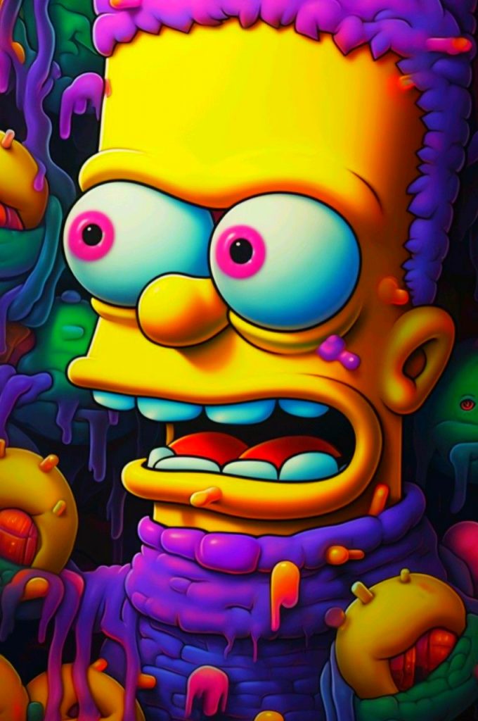 Simpsons Wallpaper Drip