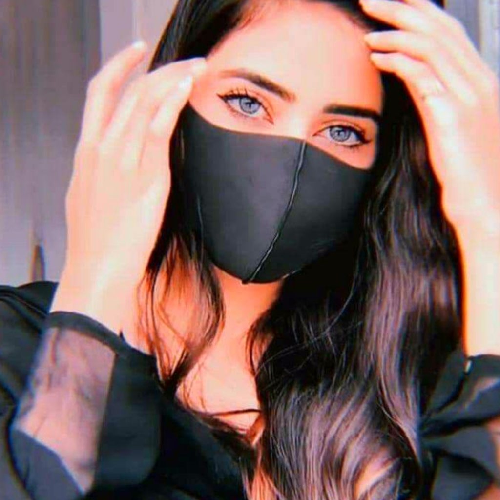 Attitude Mask Girl Pic For Instagram