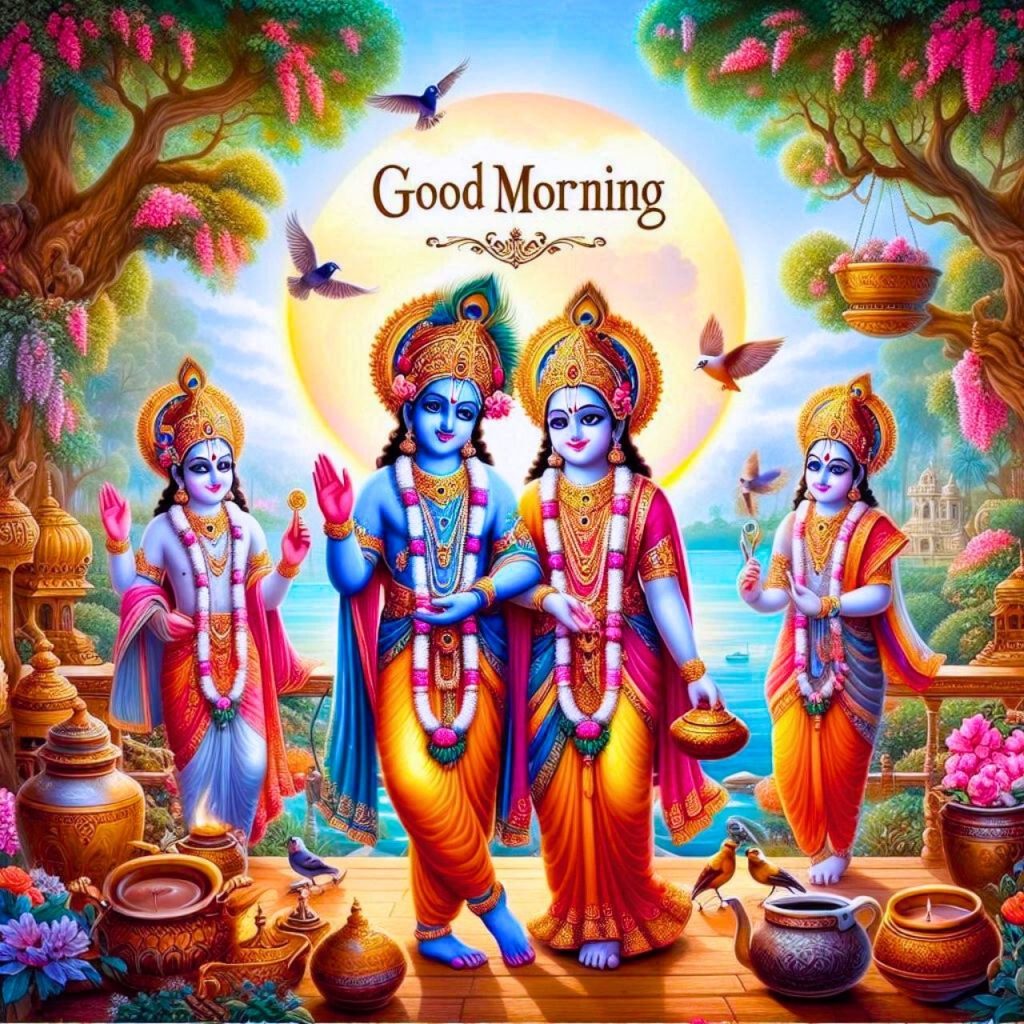 Good Morning Radha Krishna Photo