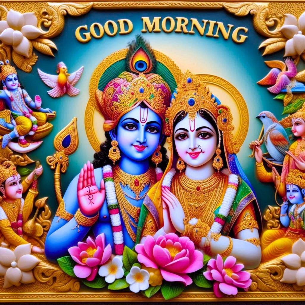 Good Morning With Radha Krishna