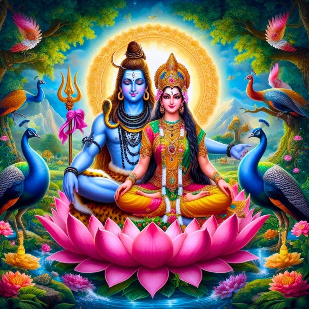 Lord Shiva And Parvati