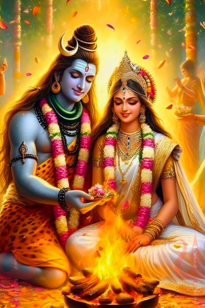 Lord Shiva And Parvati Wallpaper