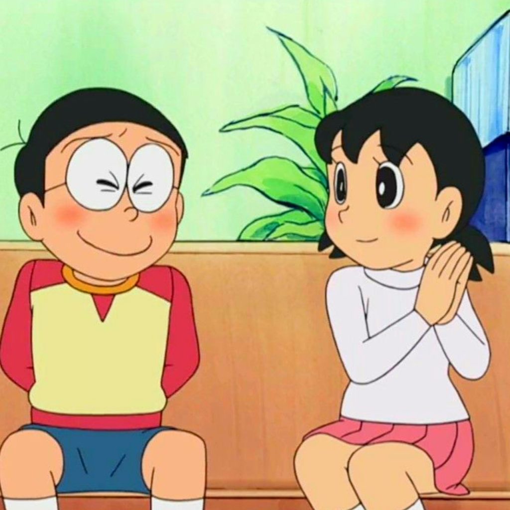 Nobita Shizuka Drawing Photo