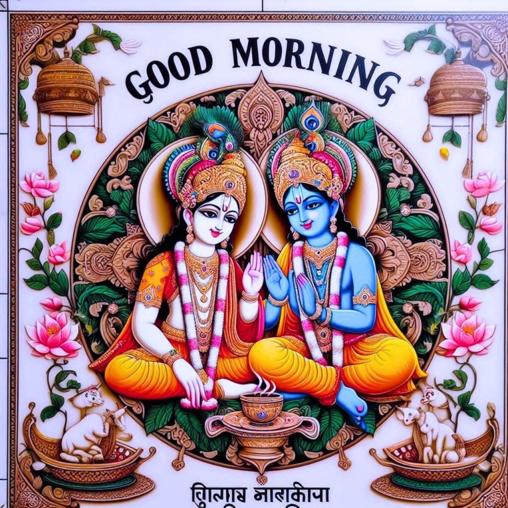 Radha Krishna Good Morning Image Download