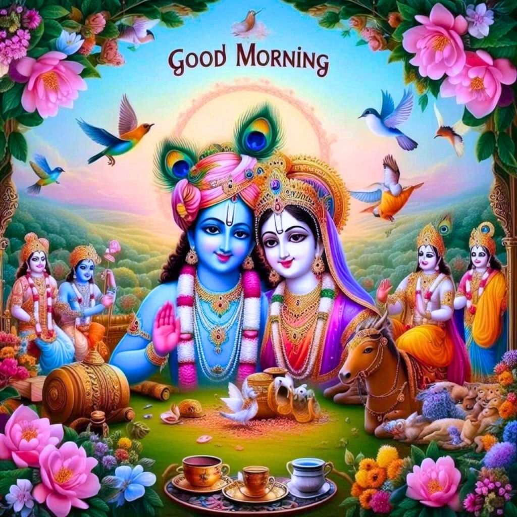 Radha Krishna Good Morning Images Hd 3d