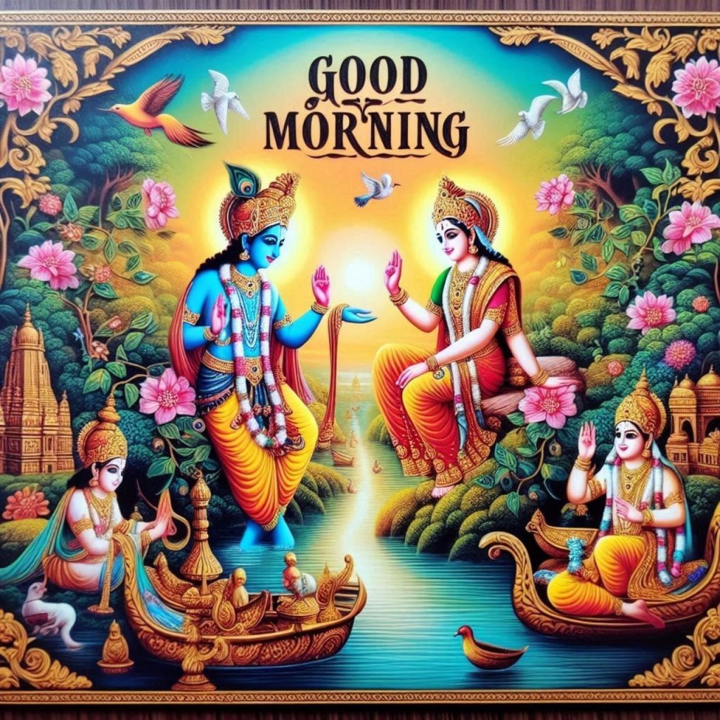 Radha Krishna Good Morning Photo