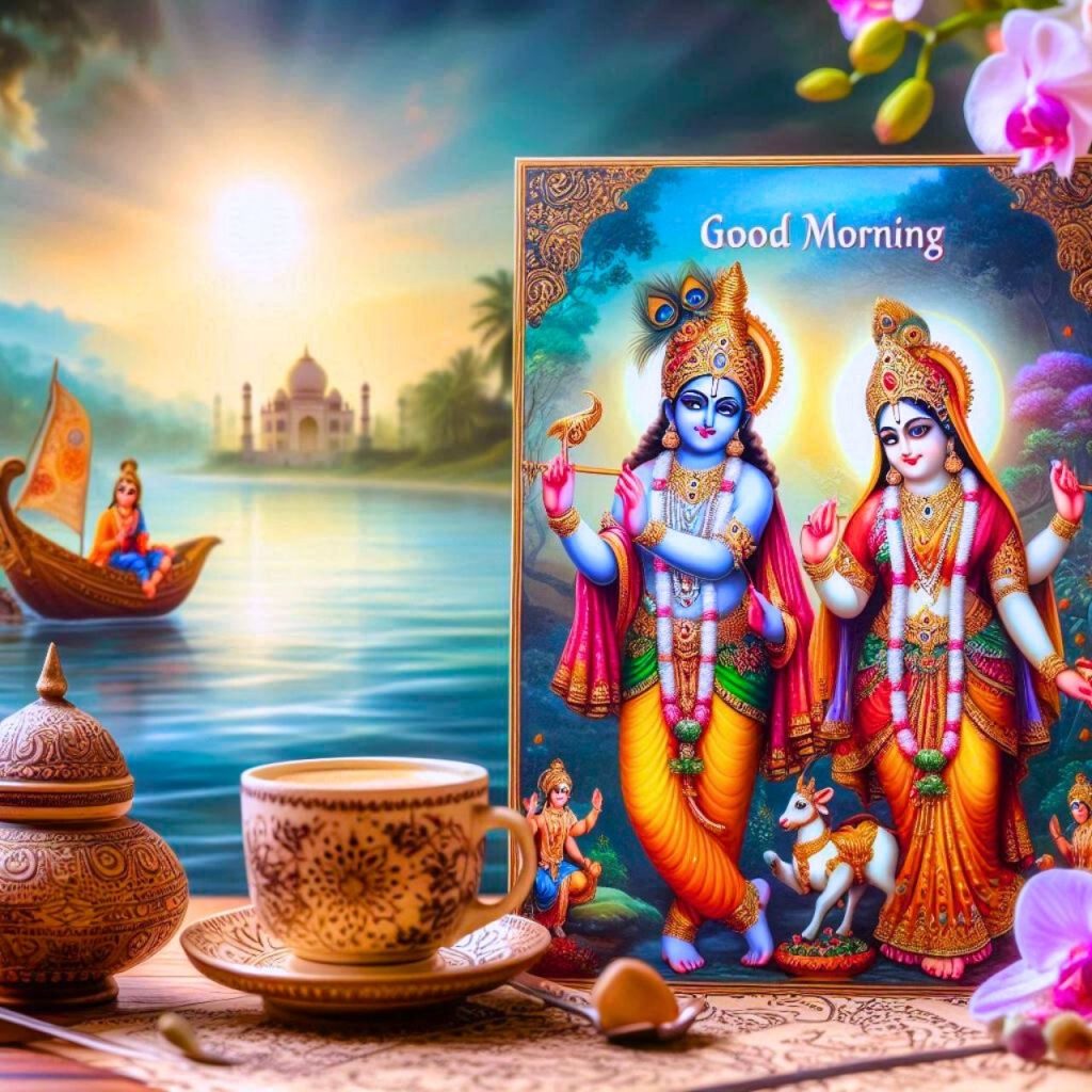 Radha Krishna Good Morning Pic