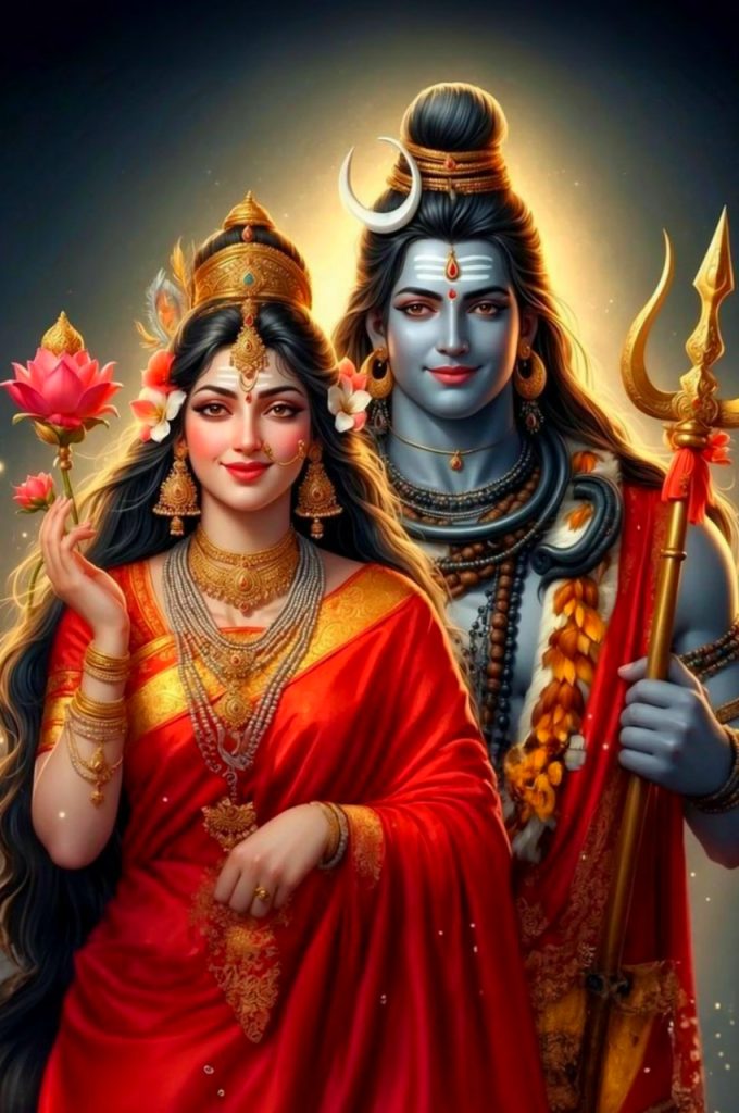 Shiva And Parvati Hd Wallpaper